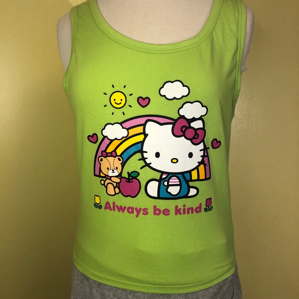 Hello Kitty Lime Green Tank Top . Check measurements. Like medium